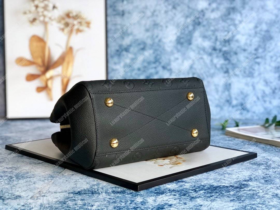LV Montaigne BB Monogram Empreinte Leather Noir