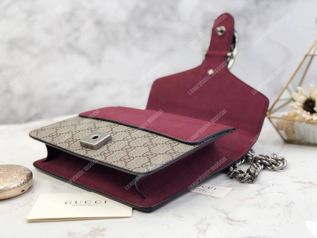 G*u*i blooms dionysus gg sup*e mini bag beige burgundy