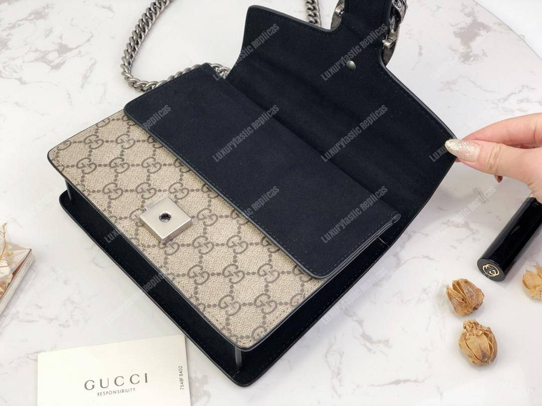 G*u*i dionysus gg sup*e mini bag beige black