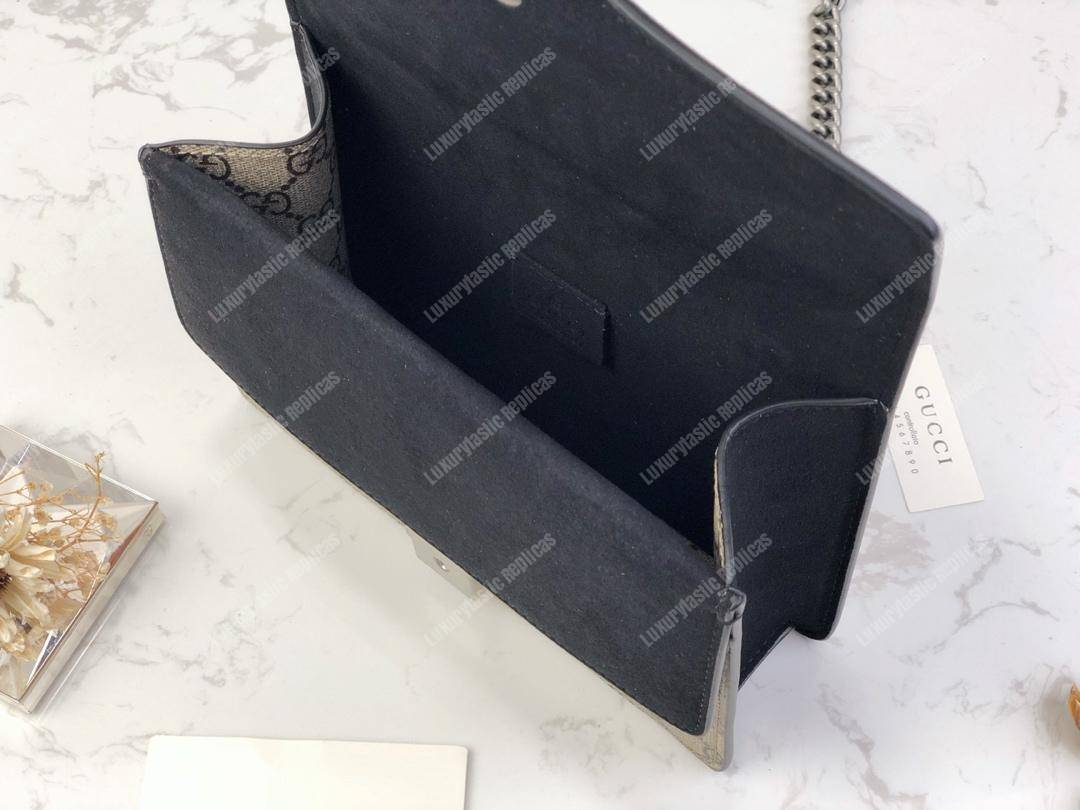 G*u*i dionysus gg sup*e mini bag beige black