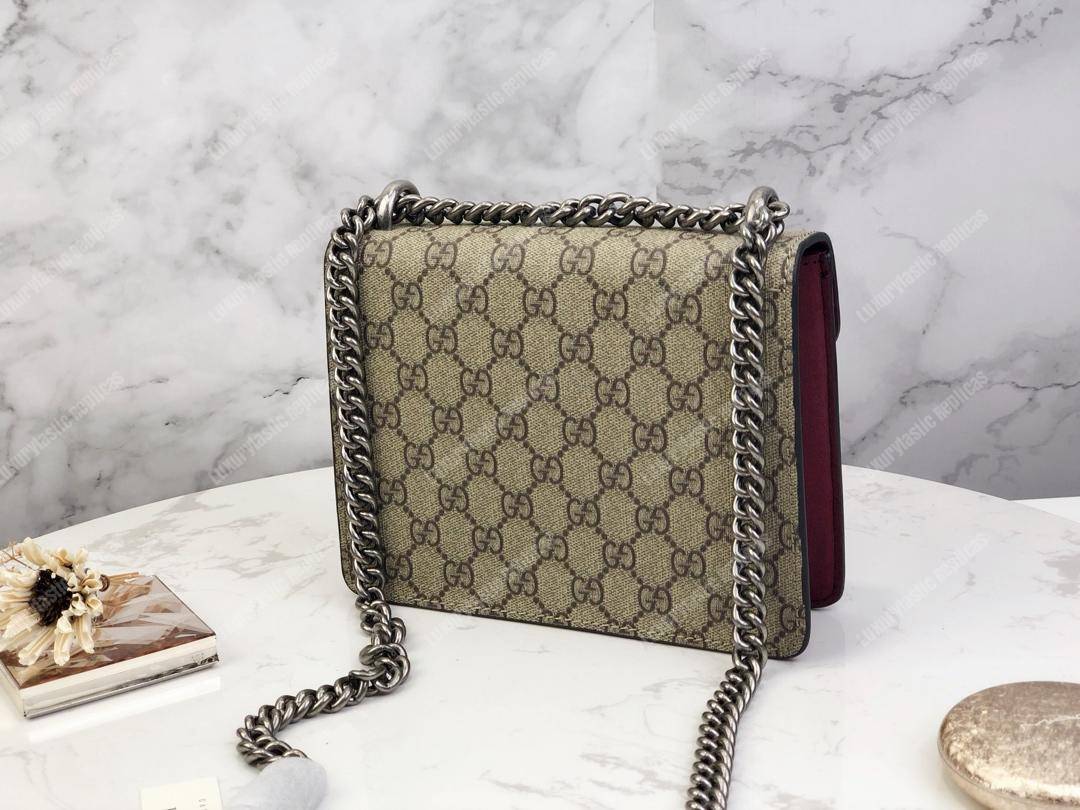 G*u*i dionysus gg sup*e mini bag beige burgundy