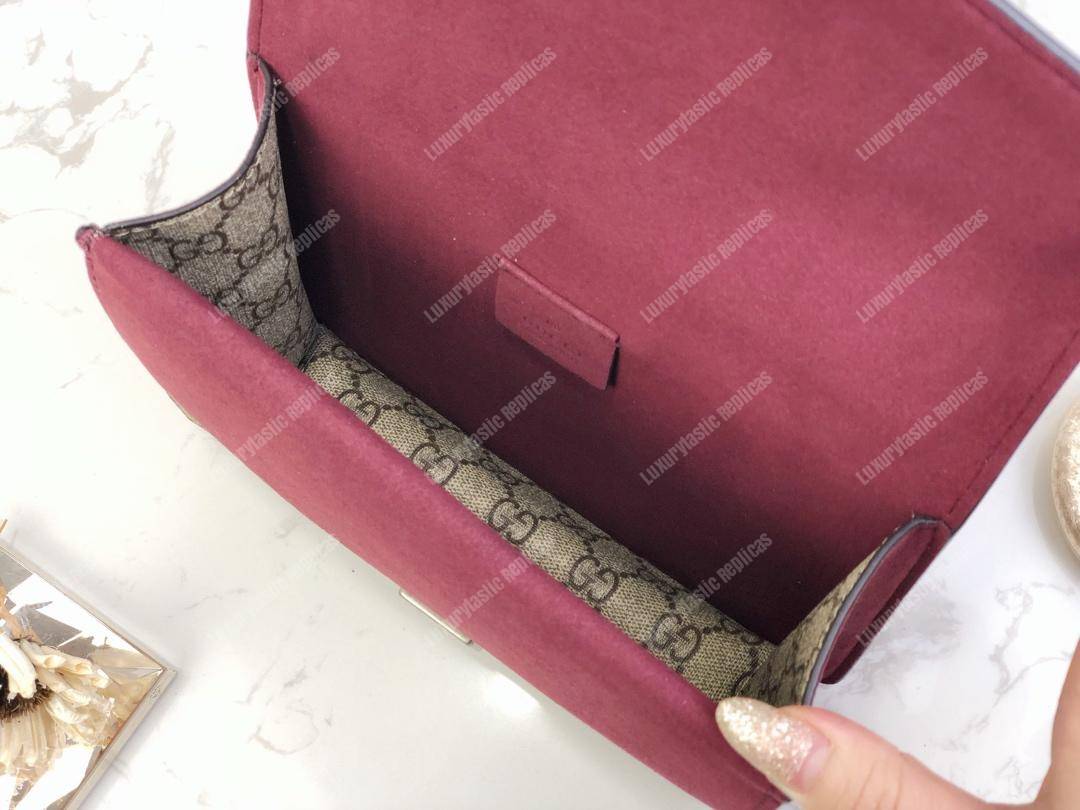 G*u*i dionysus gg sup*e mini bag beige burgundy