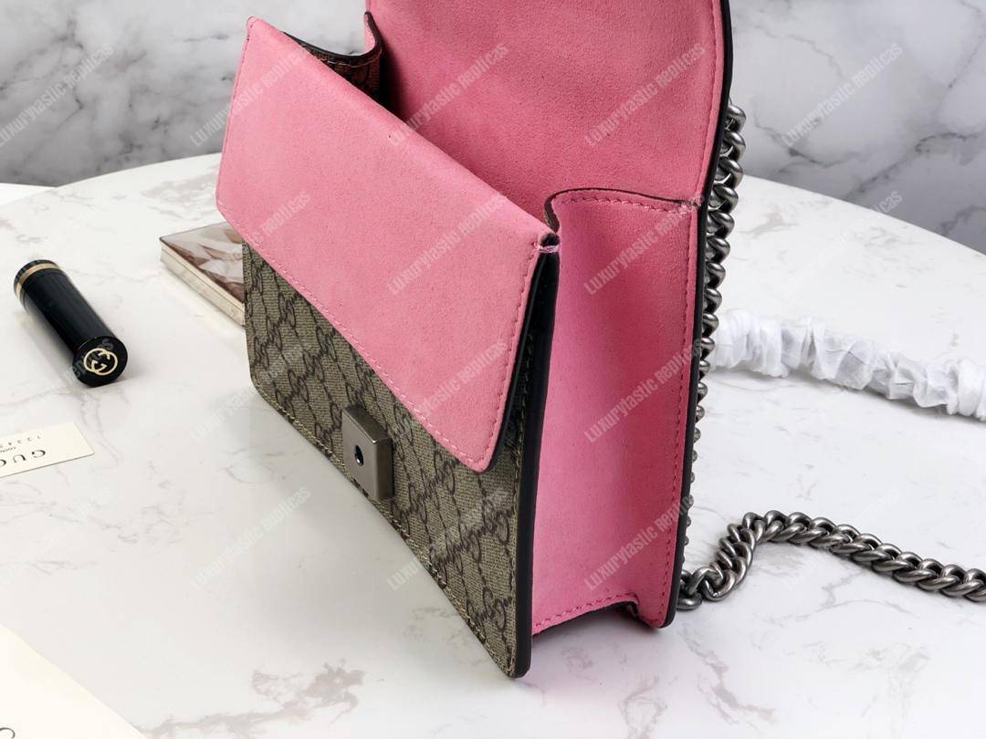 G*u*i dionysus gg sup*e mini bag beige pink