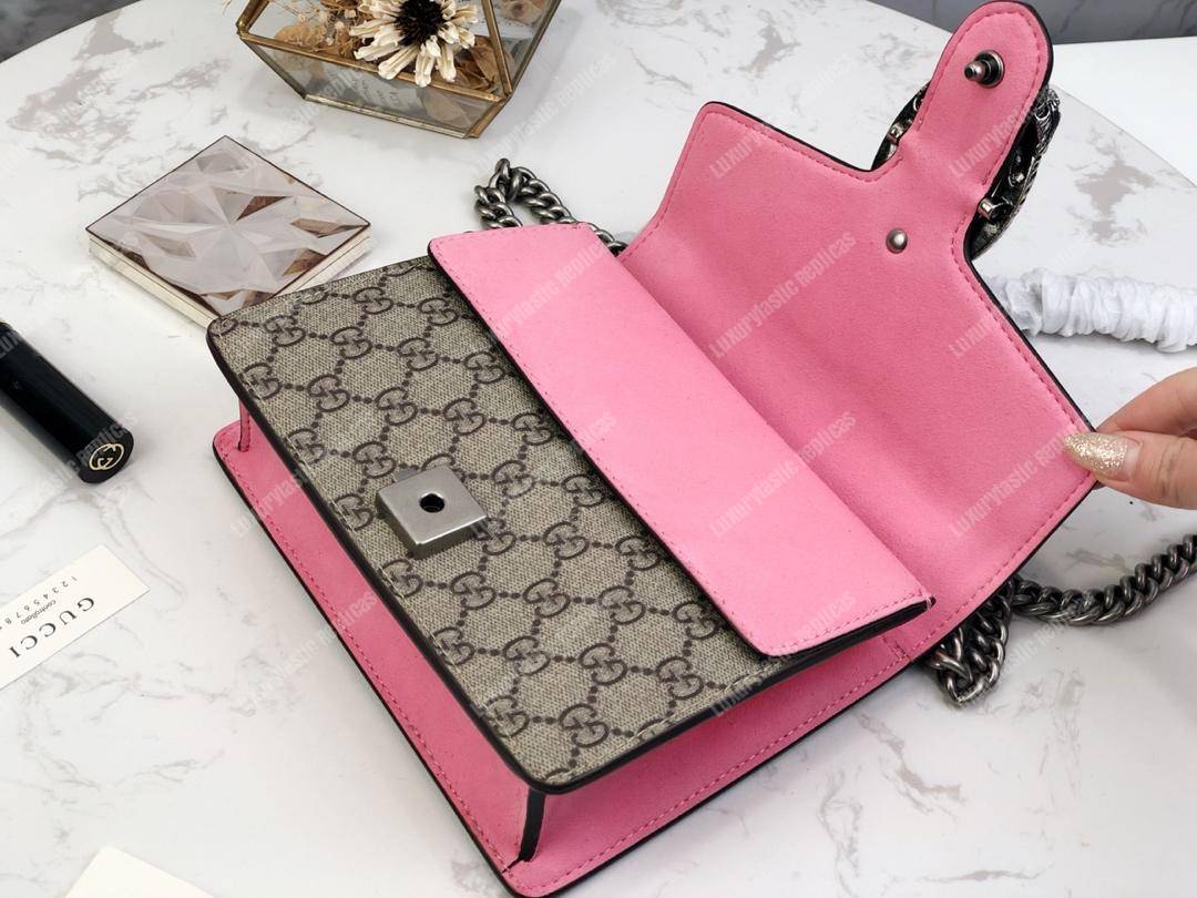 G*u*i dionysus gg sup*e mini bag beige pink