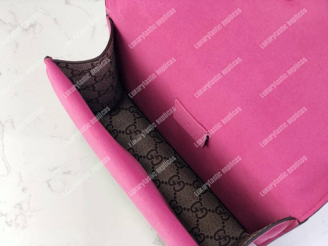 G*u*i blooms dionysus gg sup*e mini bag beige pink