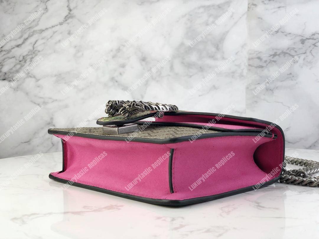 G*u*i blooms dionysus gg sup*e mini bag beige pink