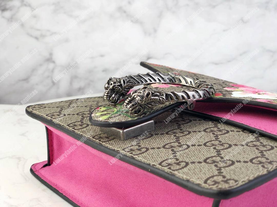 G*u*i blooms dionysus gg sup*e mini bag beige pink