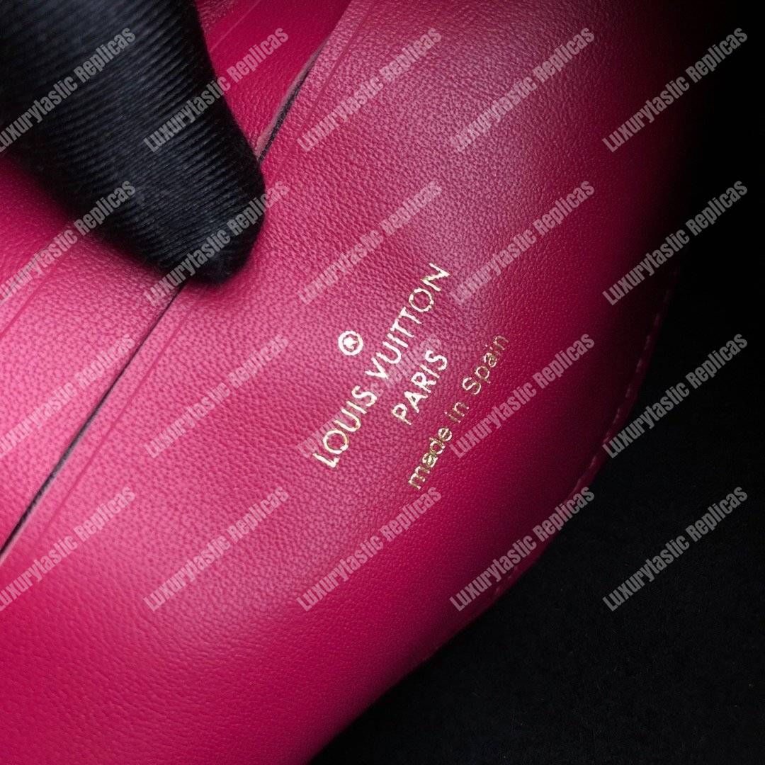 LV Pochette Double Zip Monogram Canvas Noir Blooming Flowers