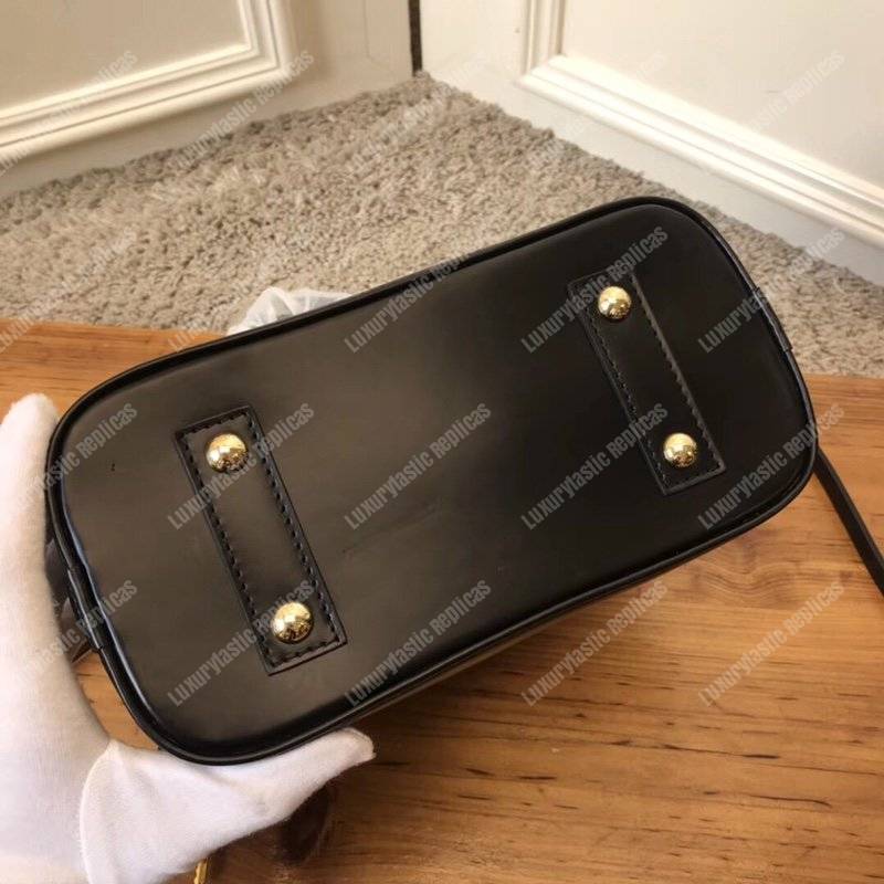 LV Alma BB Epi Leather Love Lock Edition Black