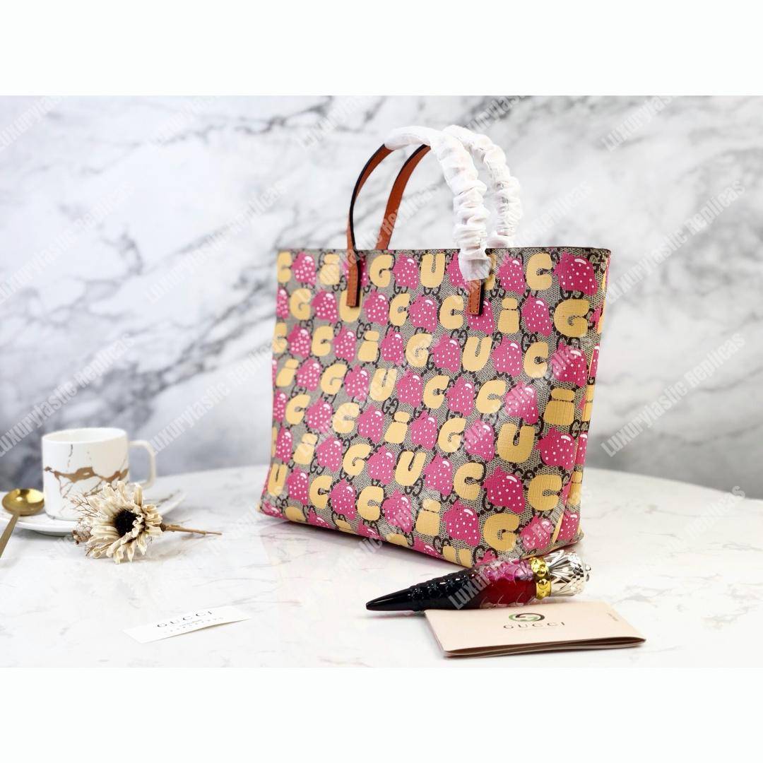 G*u*i children’s gg G*u*i strawberry tote