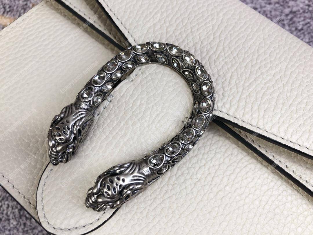 G*u*i dionysus leather mini bag white