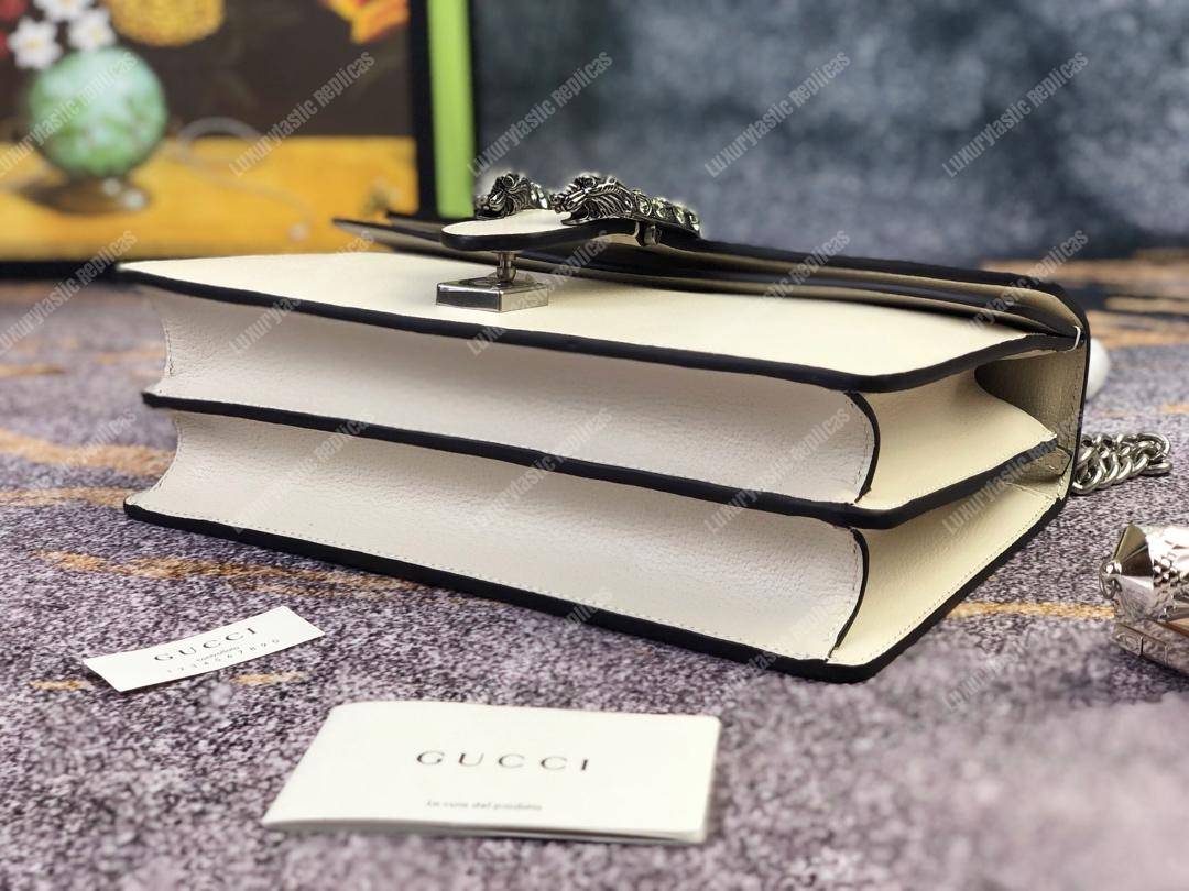 G*u*i dionysus small shoulder bag white leather