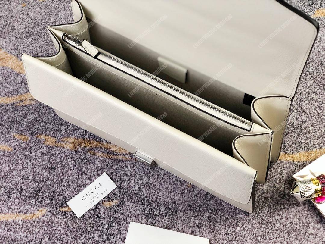 G*u*i dionysus small shoulder bag white leather