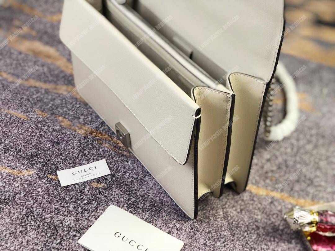 G*u*i dionysus small shoulder bag white leather