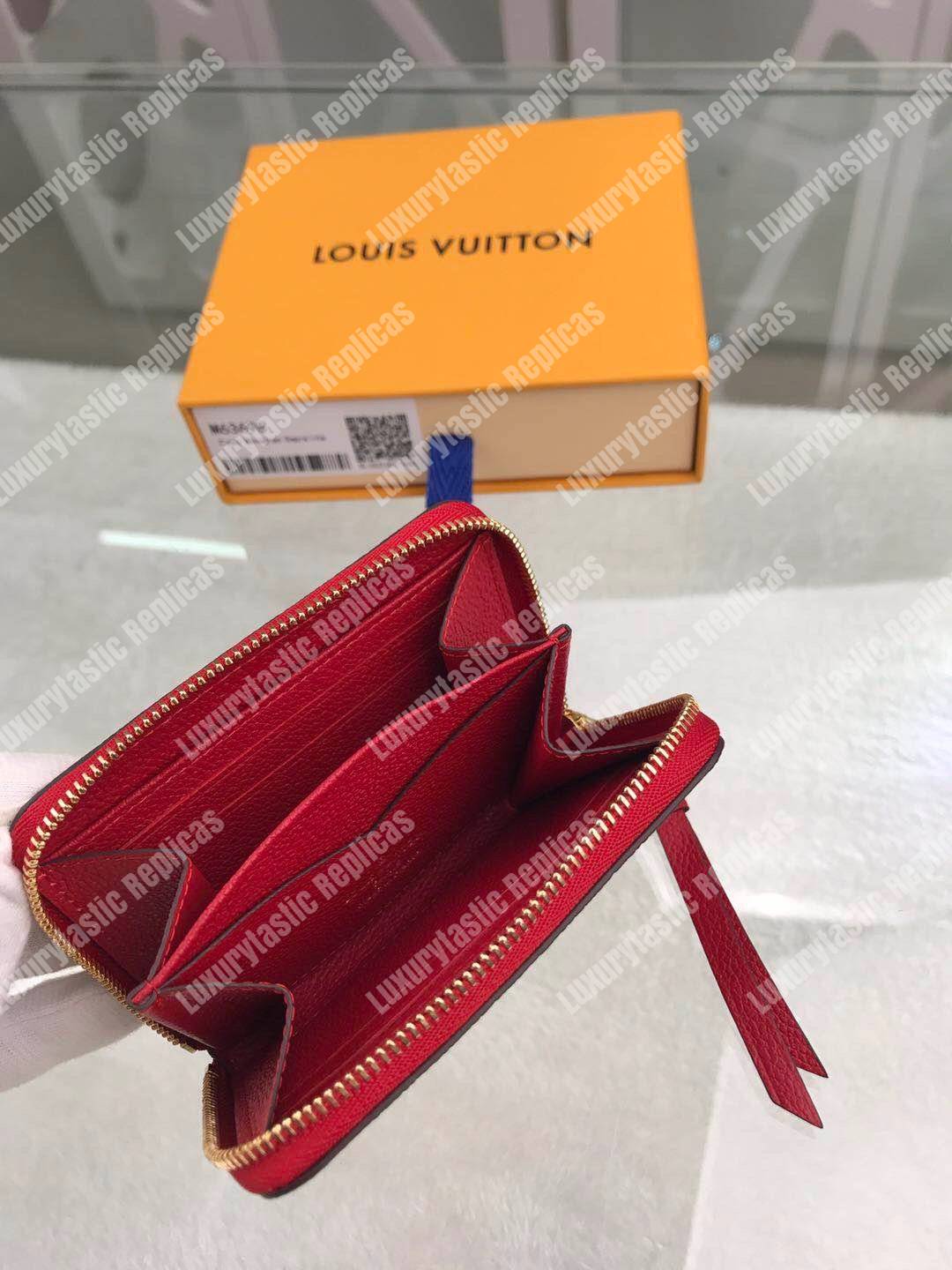 LV Zippy Coin Purse Monogram Empreinte Leather Scarlet