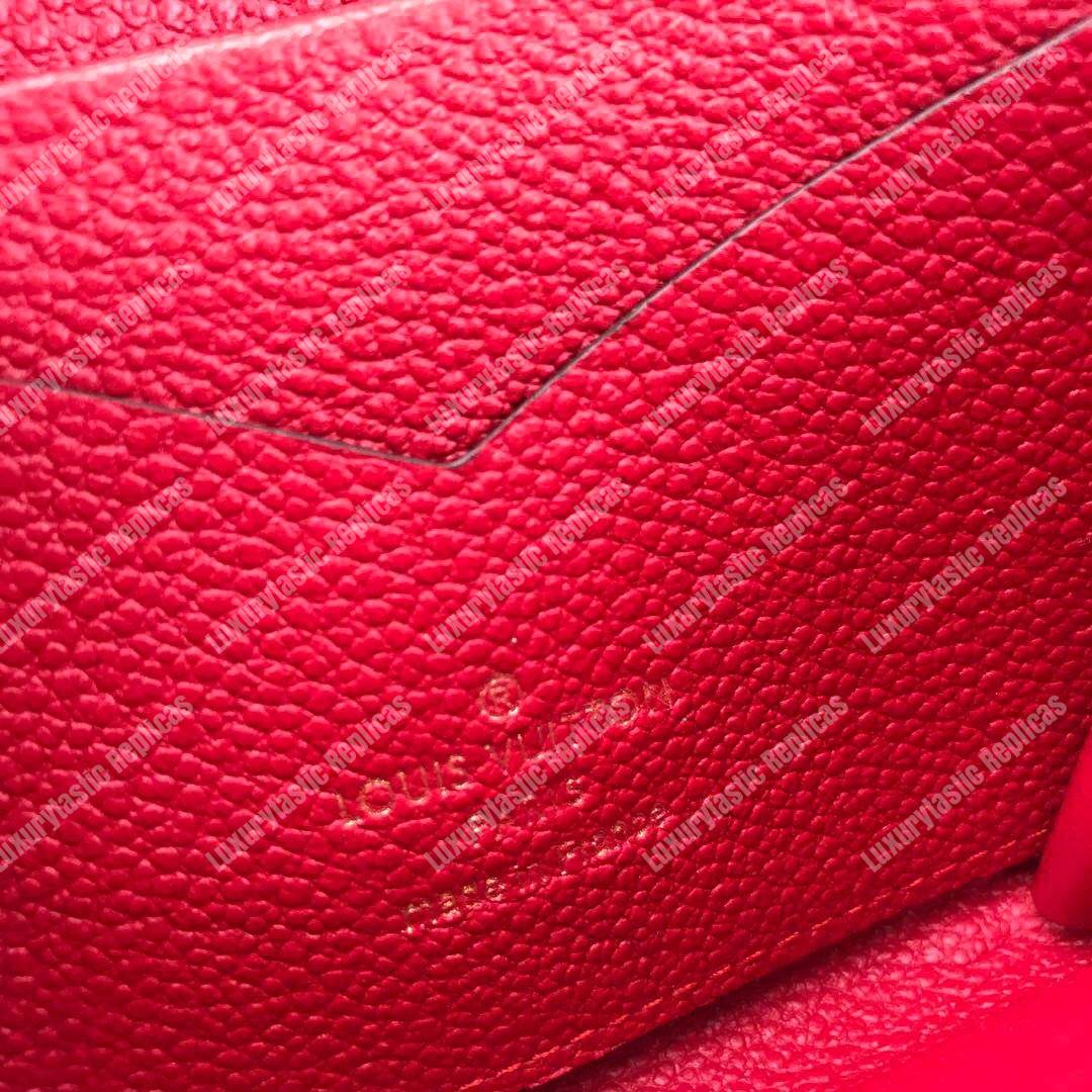 LV Zippy Coin Purse Monogram Empreinte Leather Scarlet