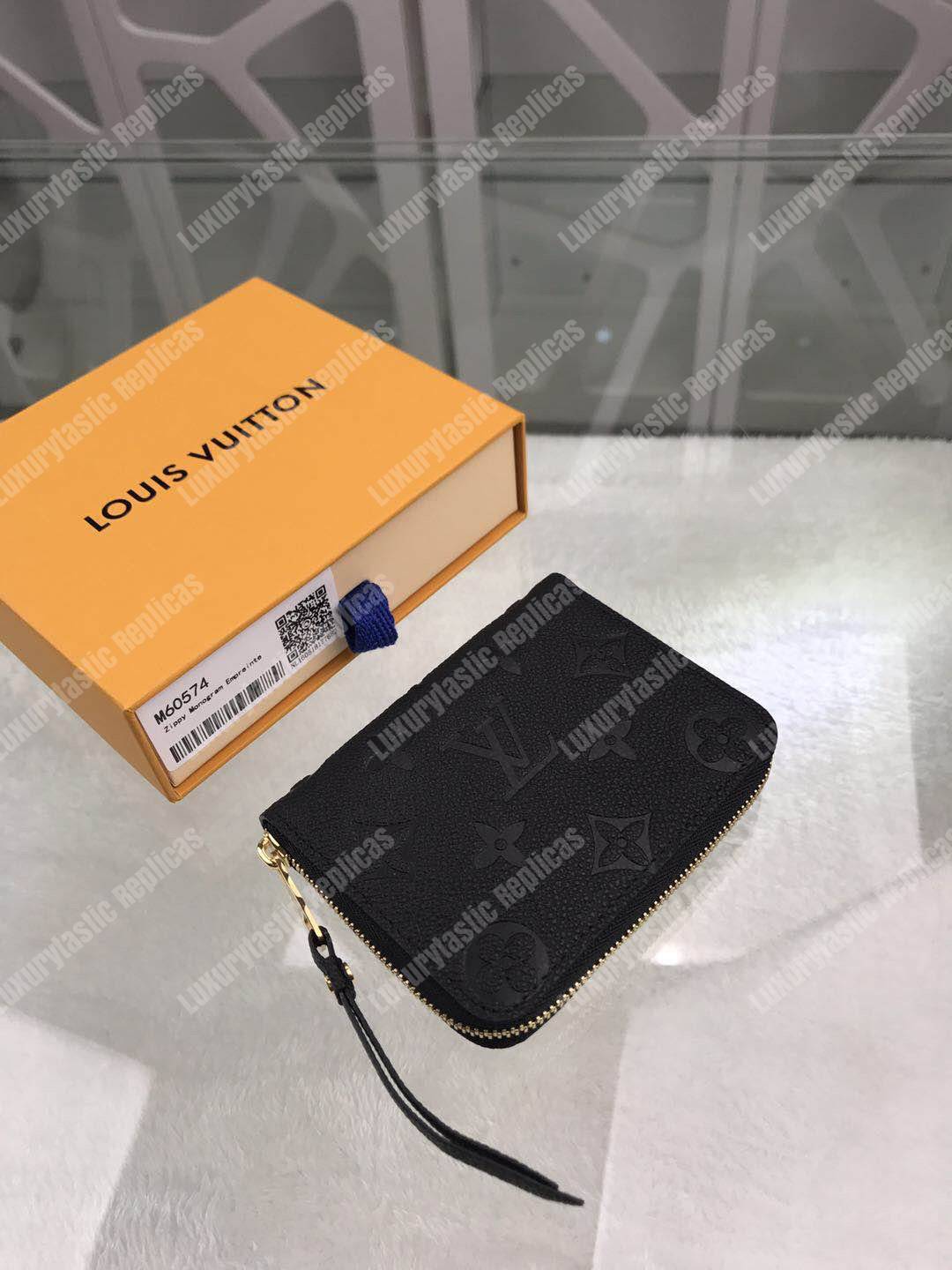 LV Zippy Coin Purse Monogram Empreinte Leather Noir