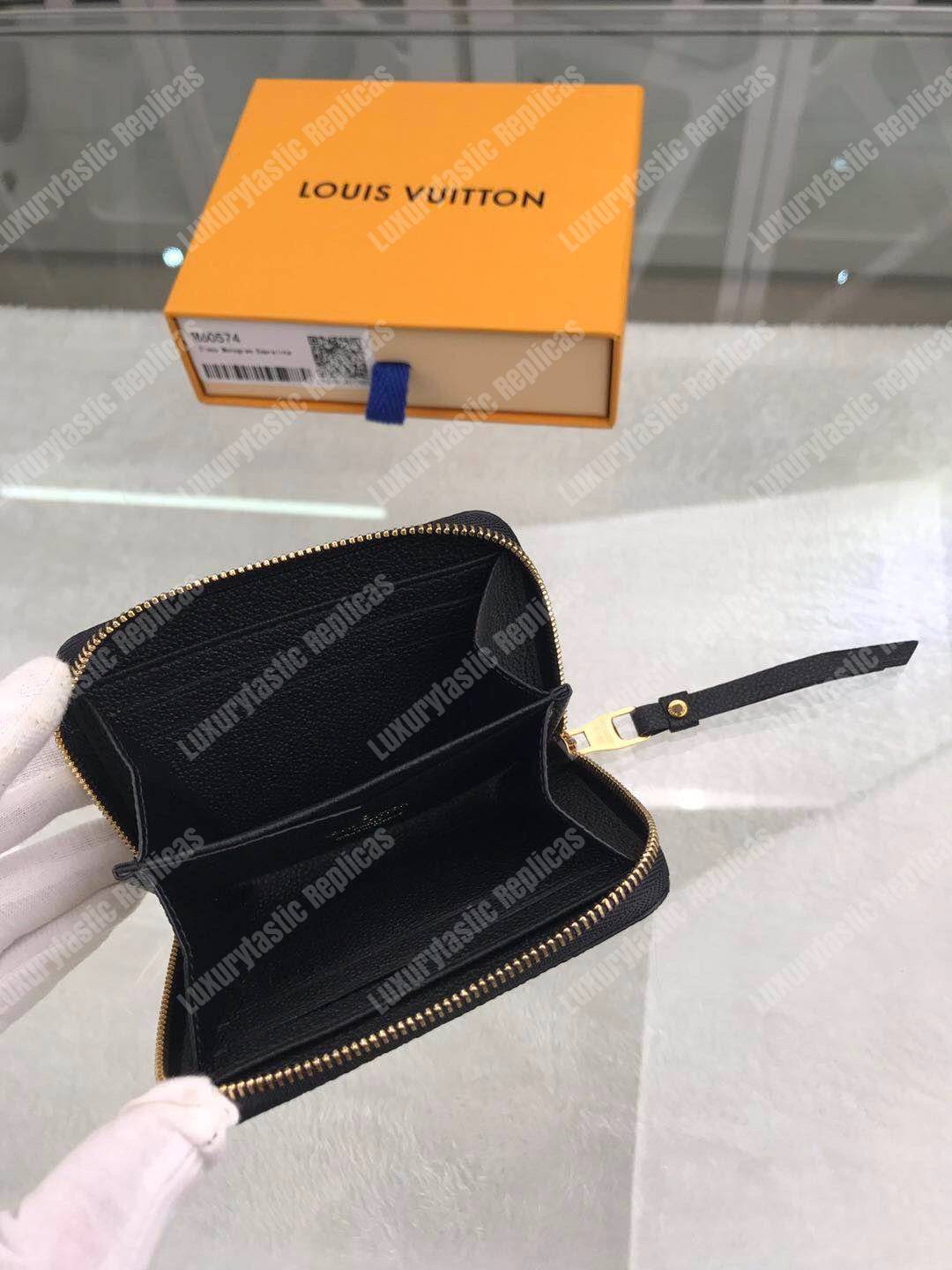 LV Zippy Coin Purse Monogram Empreinte Leather Noir