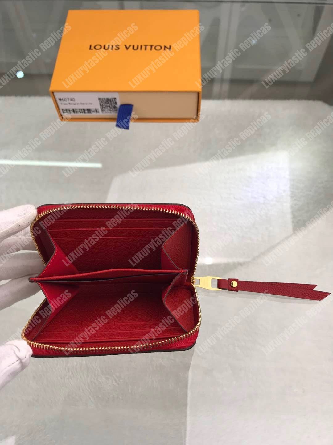 LV Zippy Coin Purse Monogram Empreinte Leather Cherry