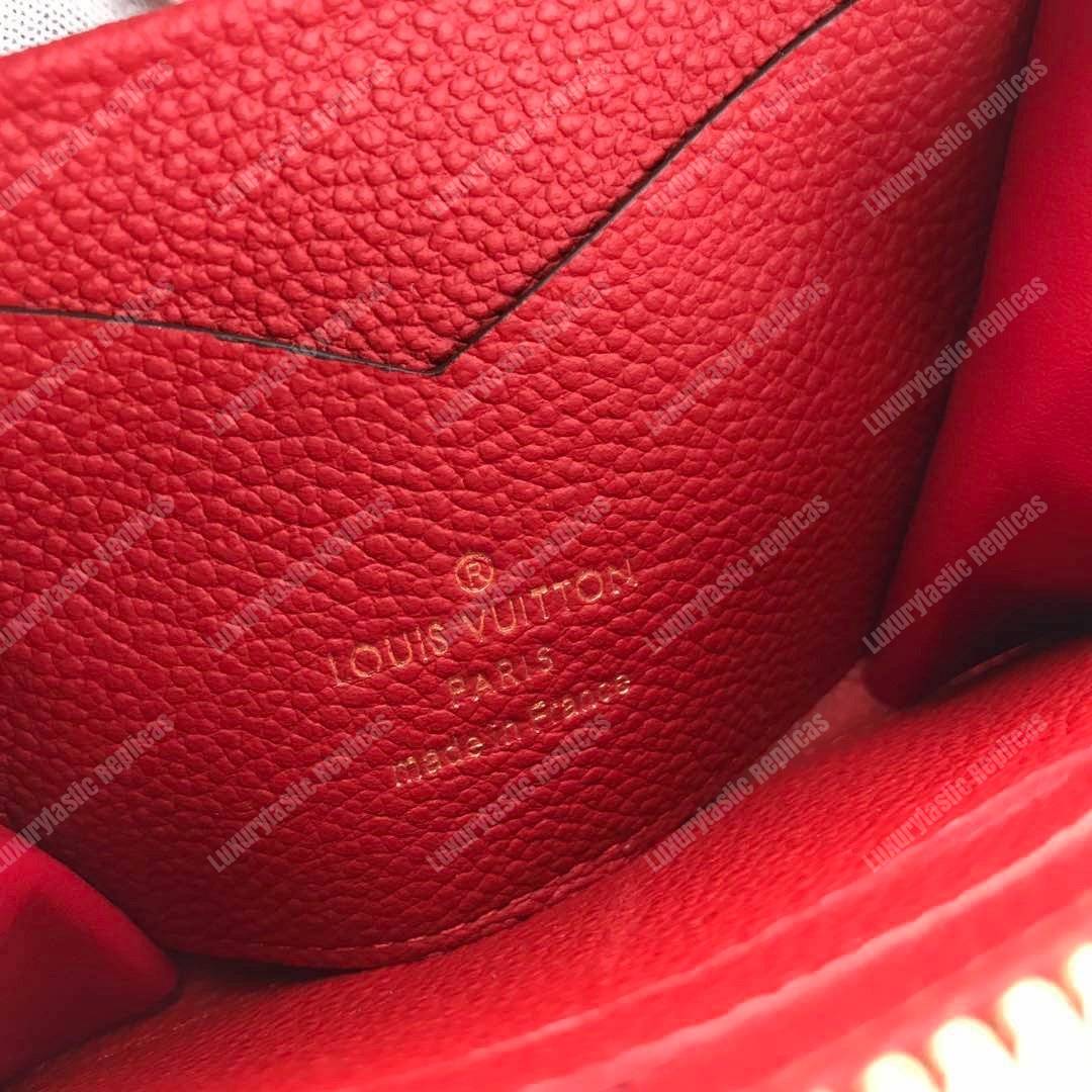 LV Zippy Coin Purse Monogram Empreinte Leather Cherry