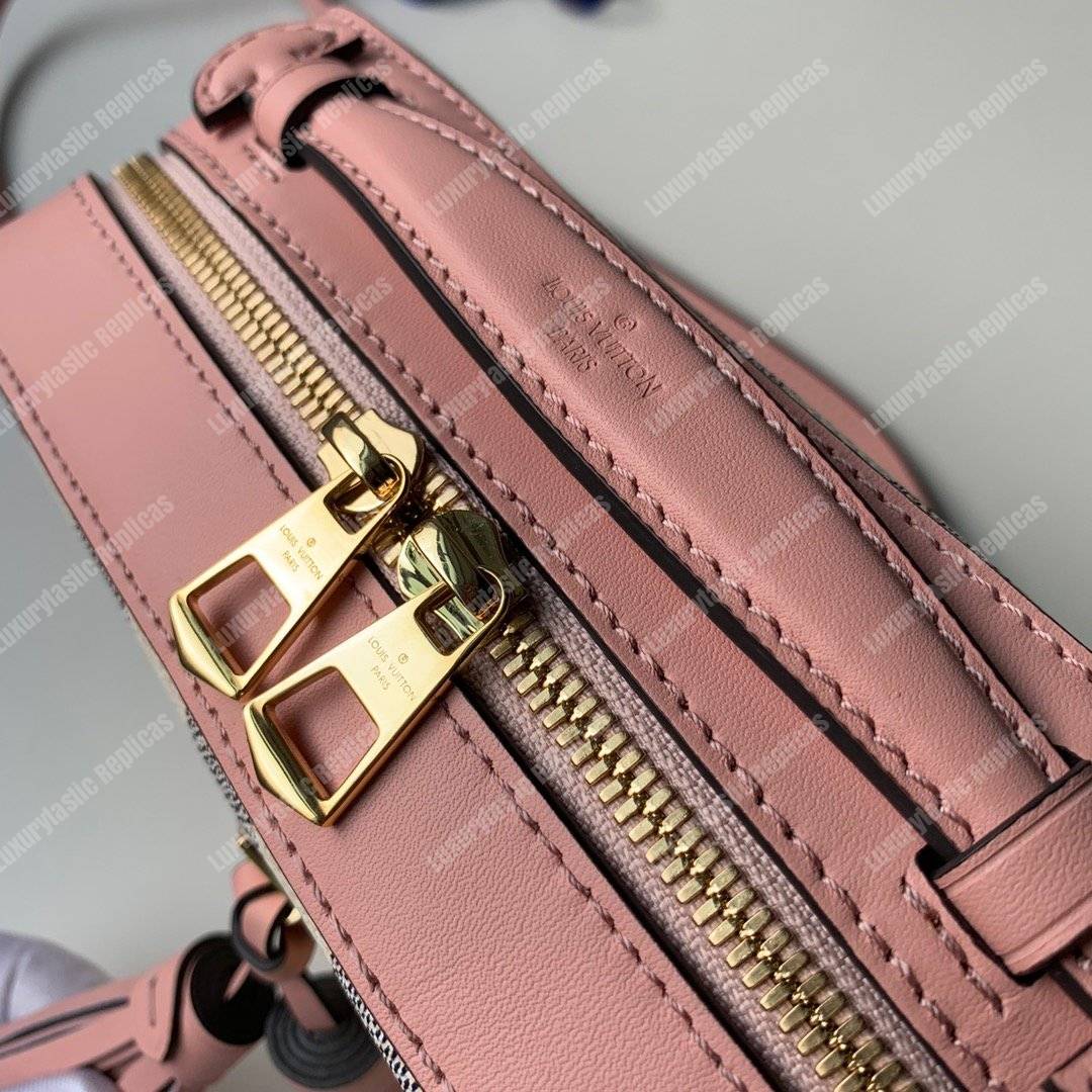 LV Saintonge Handbag Damier Azur Eau de Rose Pink