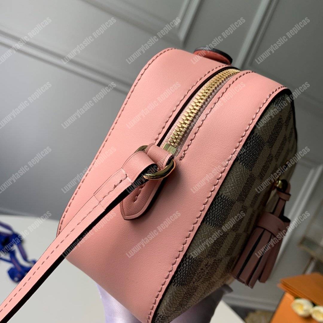 LV Saintonge Handbag Damier Azur Eau de Rose Pink