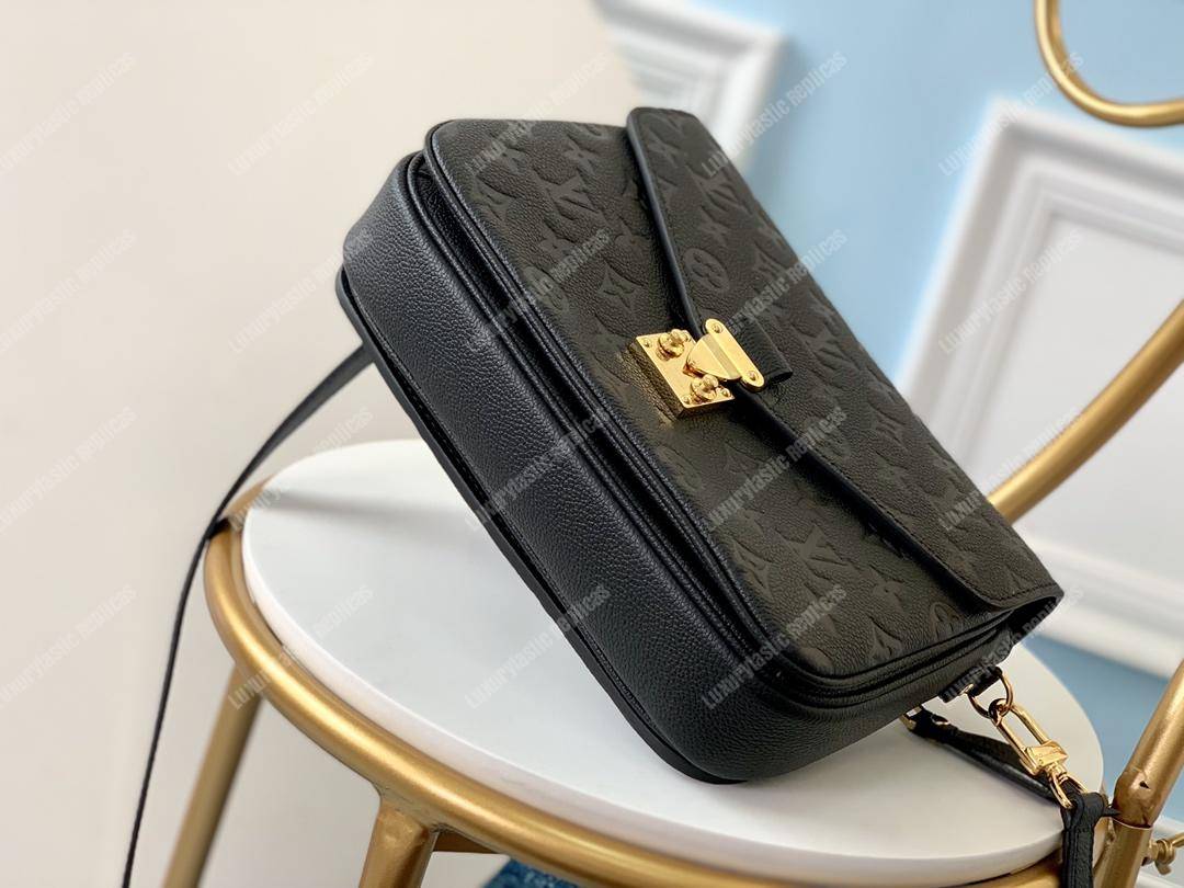 LV Pochette Metis Monogram Empreinte Leather Noir