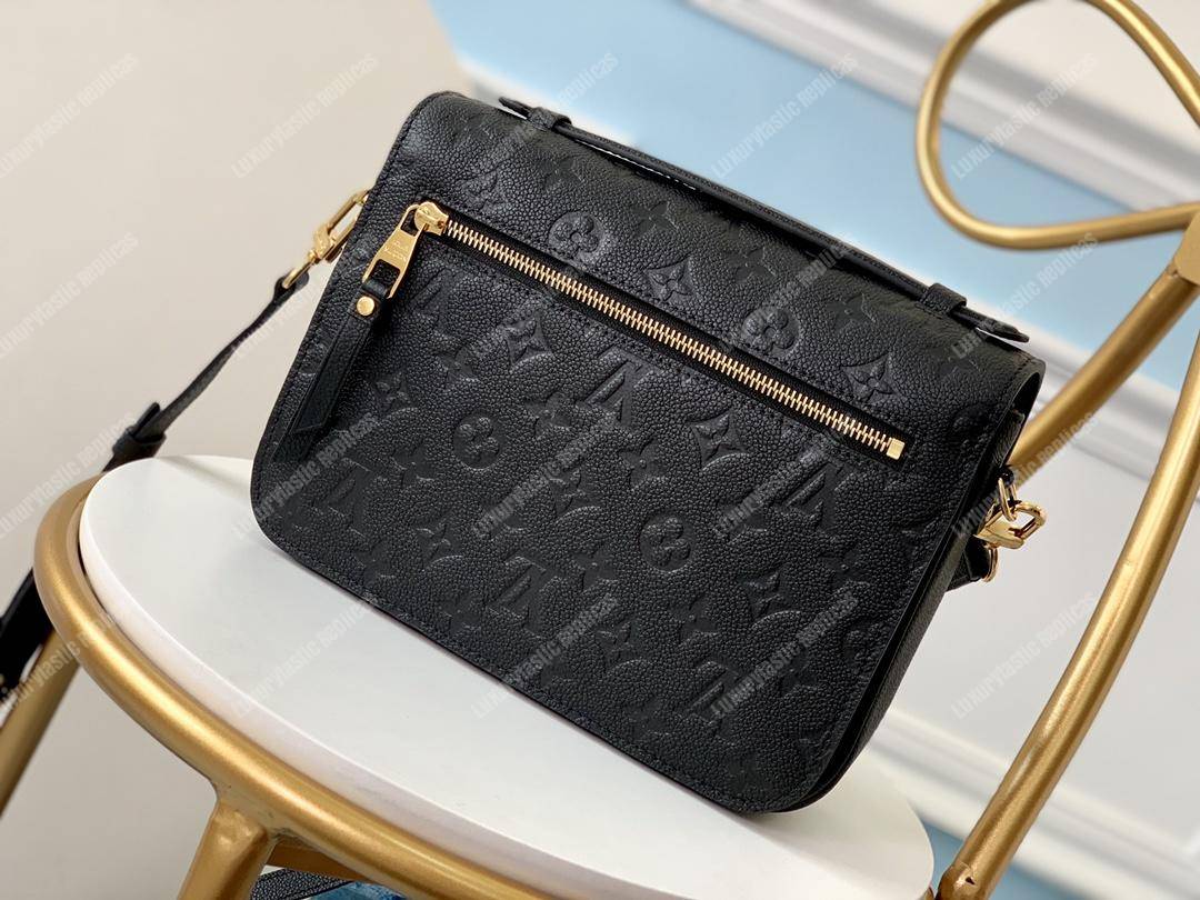 LV Pochette Metis Monogram Empreinte Leather Noir