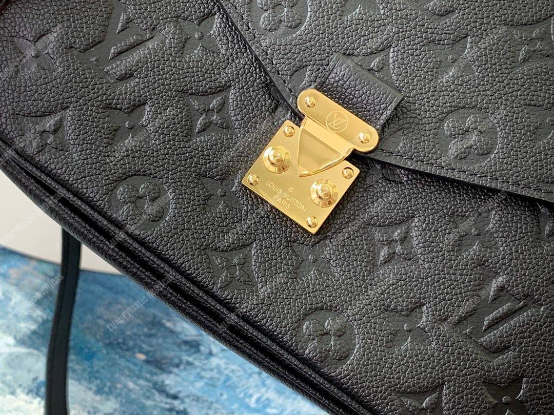 LV Pochette Metis Monogram Empreinte Leather Noir