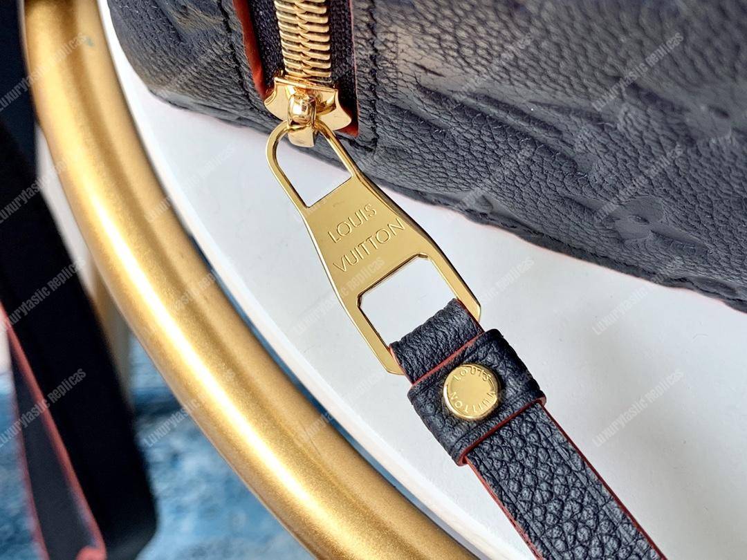 LV Pochette Metis Monogram Empreinte Leather Marine Rouge