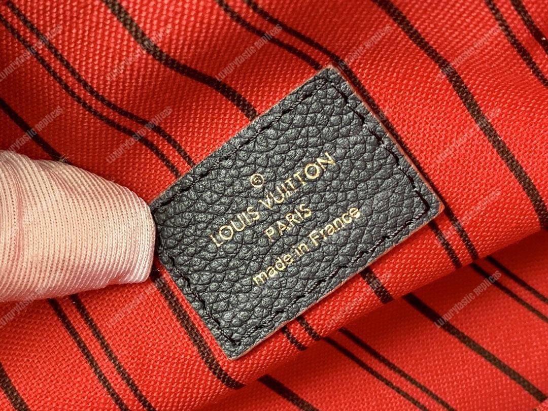 LV Pochette Metis Monogram Empreinte Leather Marine Rouge