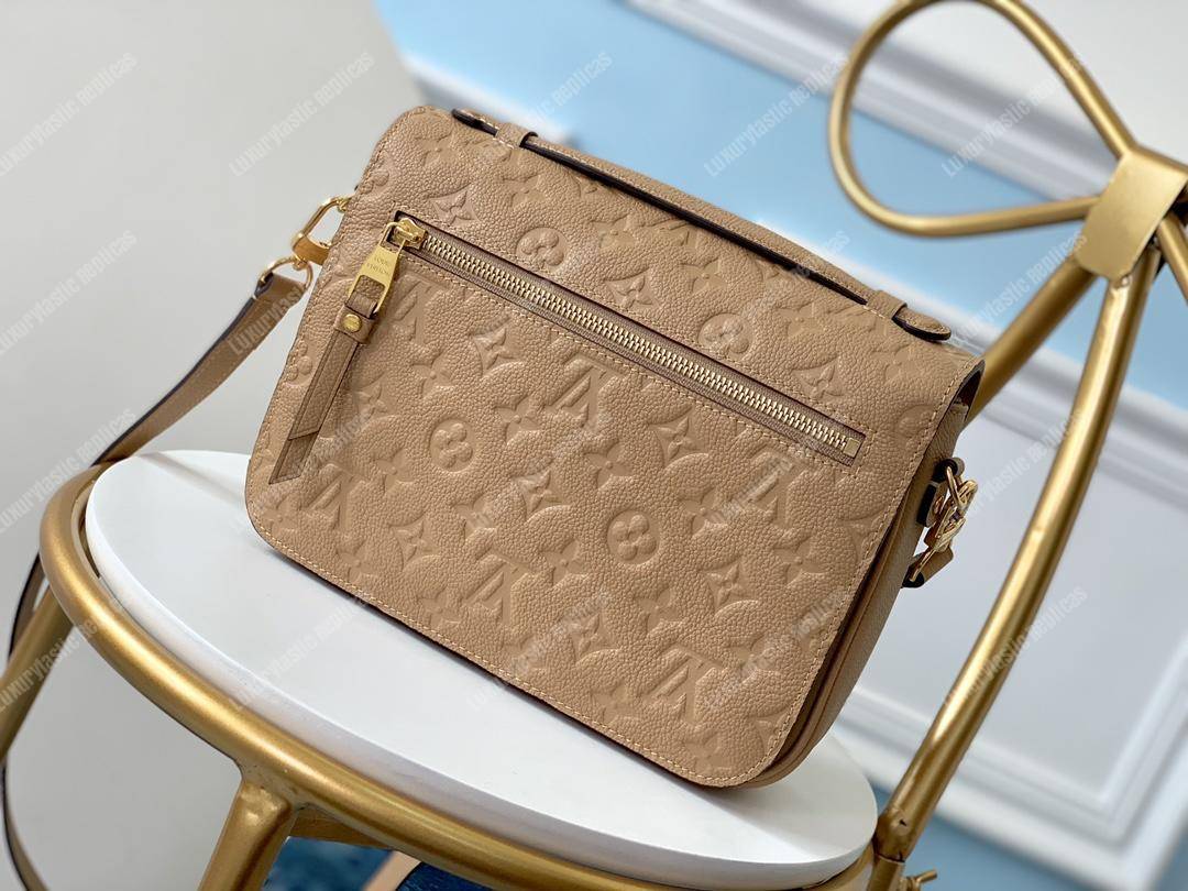 LV Pochette Metis Monogram Empreinte Leather Papyrus