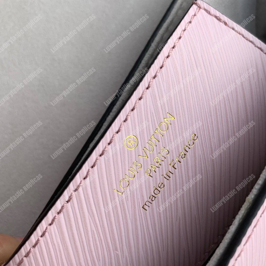 LV Twist MM Epi Flower Tinsel Rose Ballerine