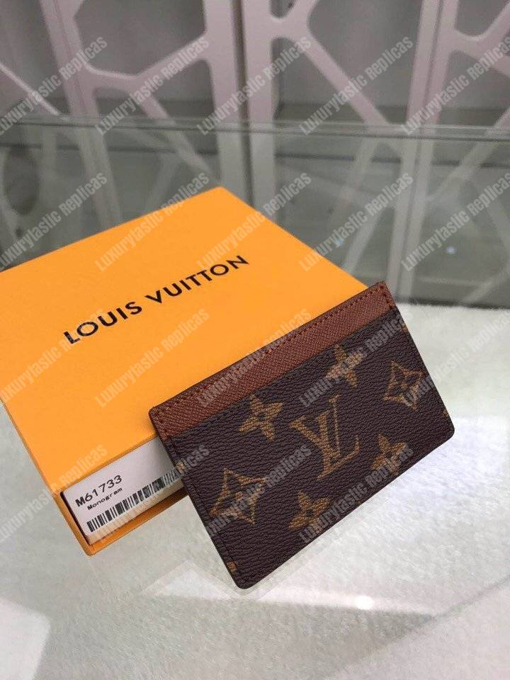 LV Card Holder Monogram Canvas Armagnac