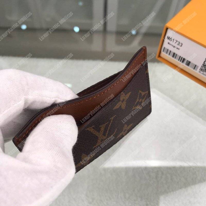 LV Card Holder Monogram Canvas Armagnac