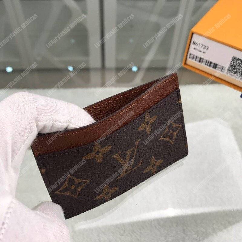 LV Card Holder Monogram Canvas Armagnac