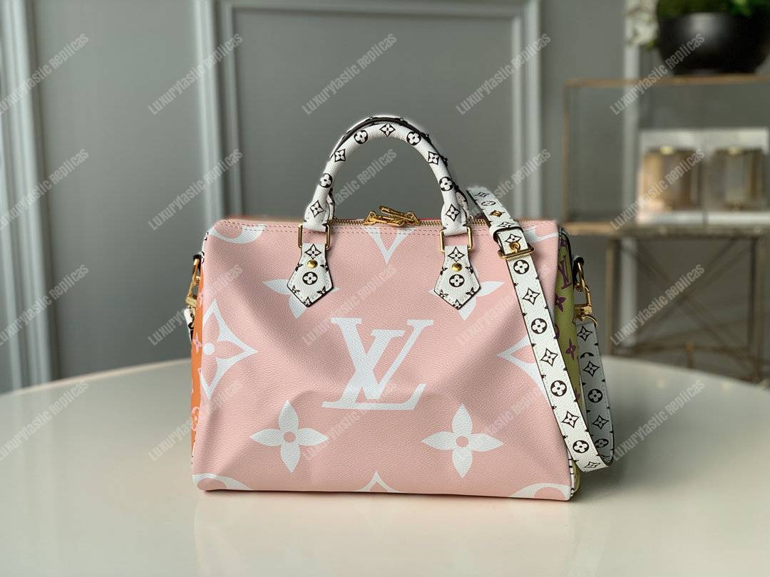 LV Speedy Bandouliere 30 Monogram Rouge