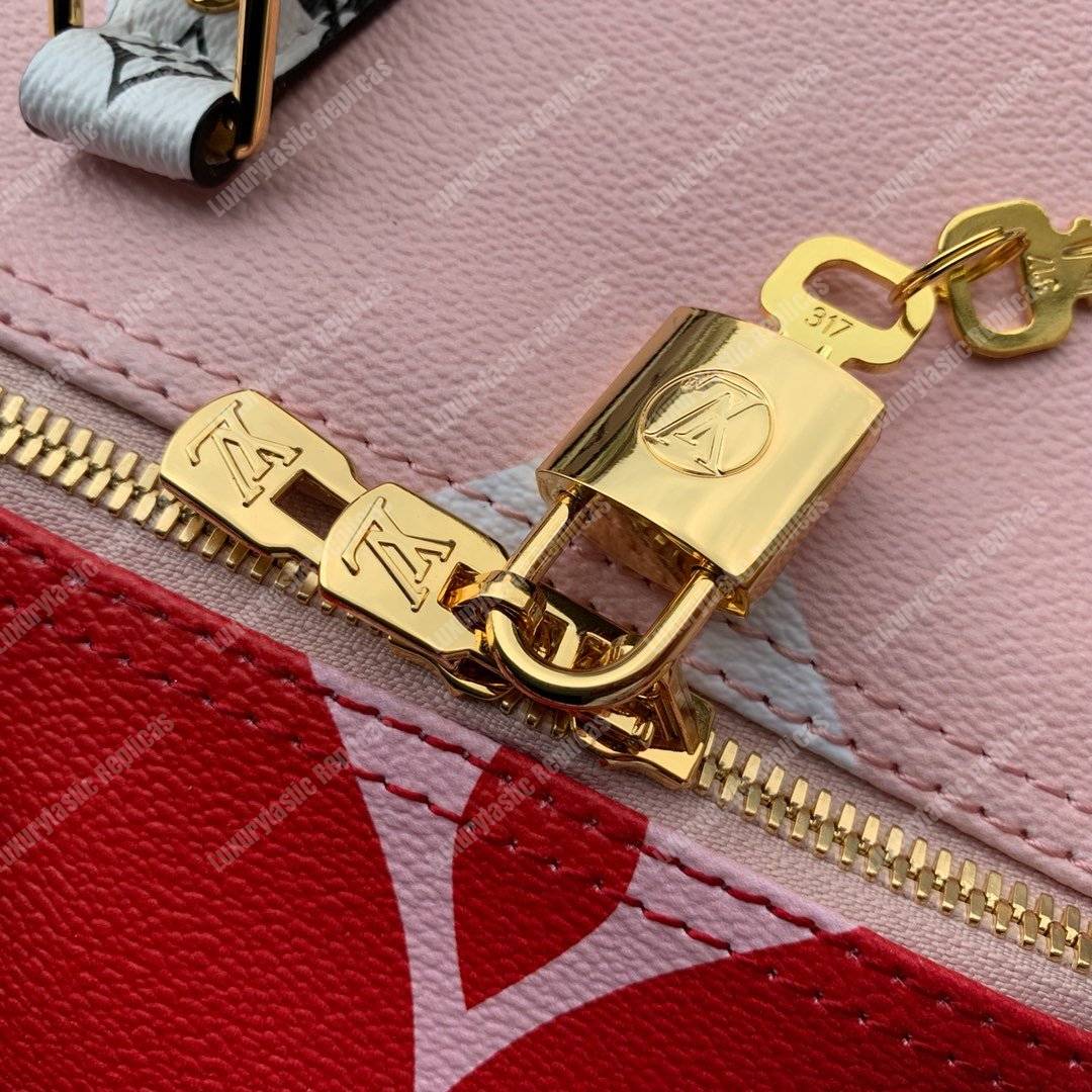 LV Speedy Bandouliere 30 Monogram Rouge