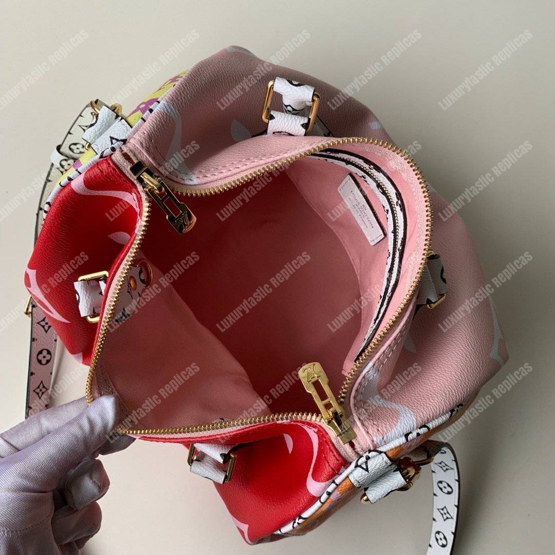 LV Speedy Bandouliere 30 Monogram Rouge