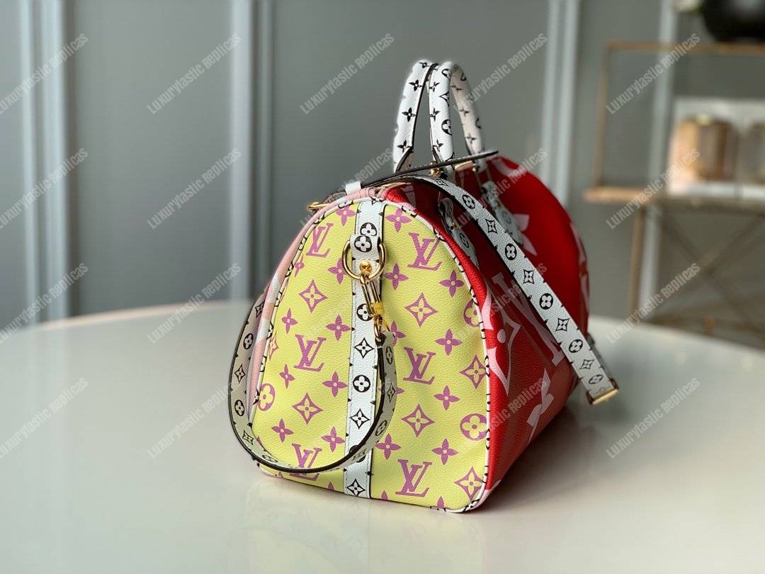 LV Speedy Bandouliere 30 Monogram Rouge
