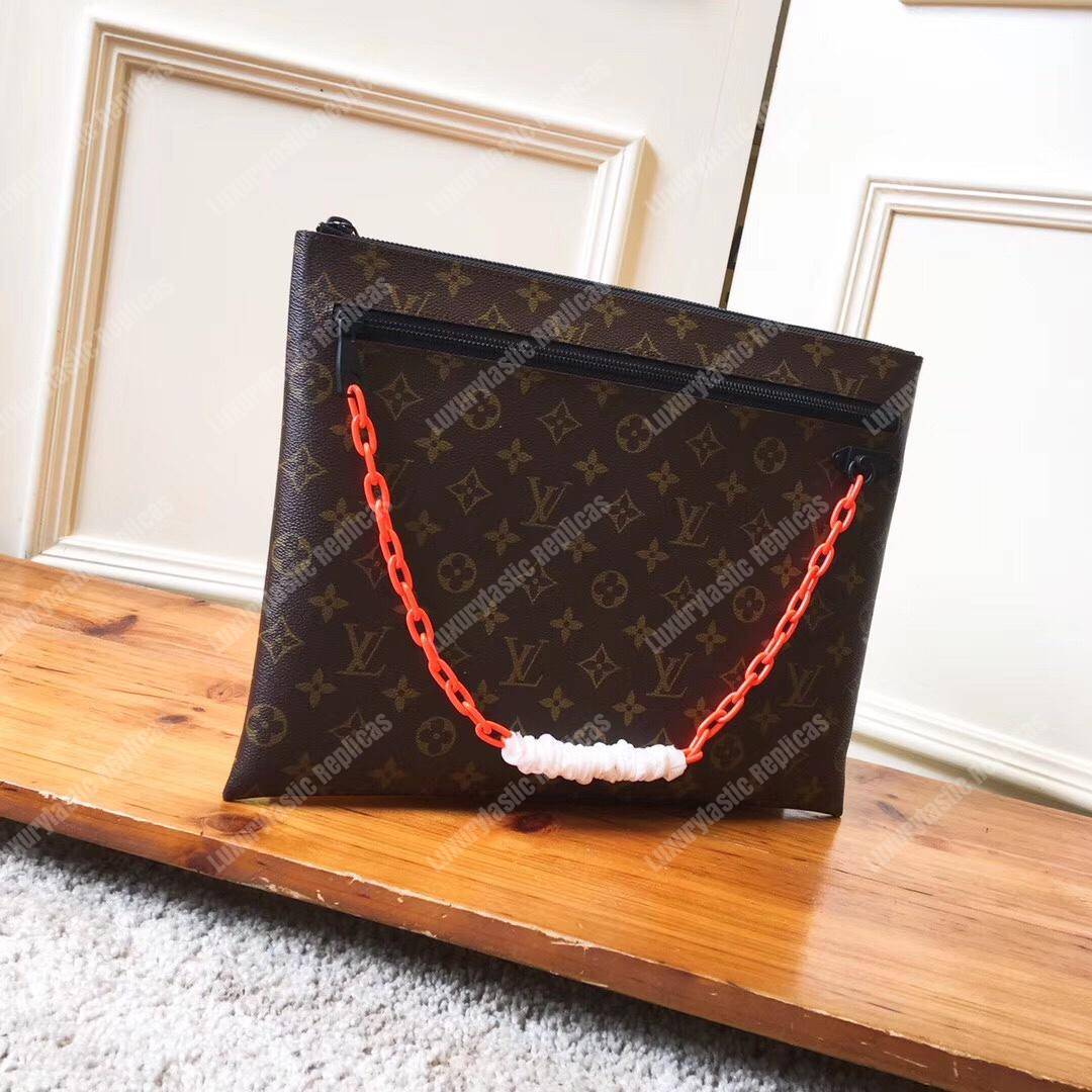 LV A4 Pouch Monogram Brown