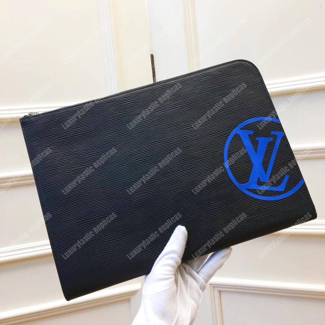 LV Pochette Jour PM Epi Leather Bleu Marine