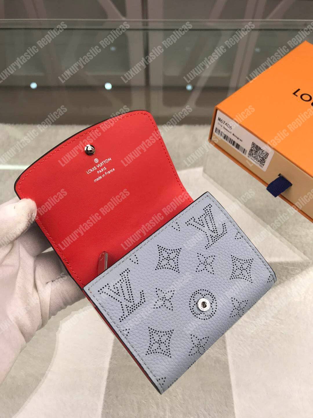 LV Iris Compact Wallet Mahina Bleu Horizon Pumpkin