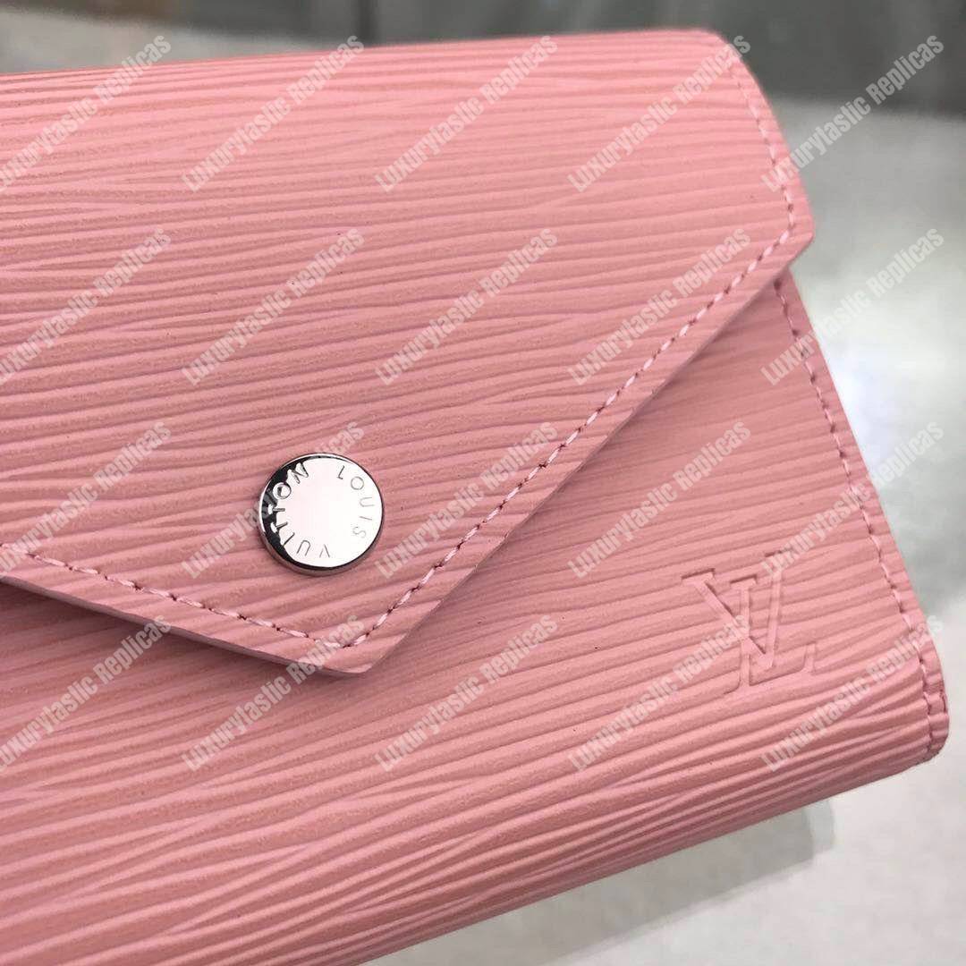 LV Victorine Wallet Epi Leather Rose Ballerine Pink
