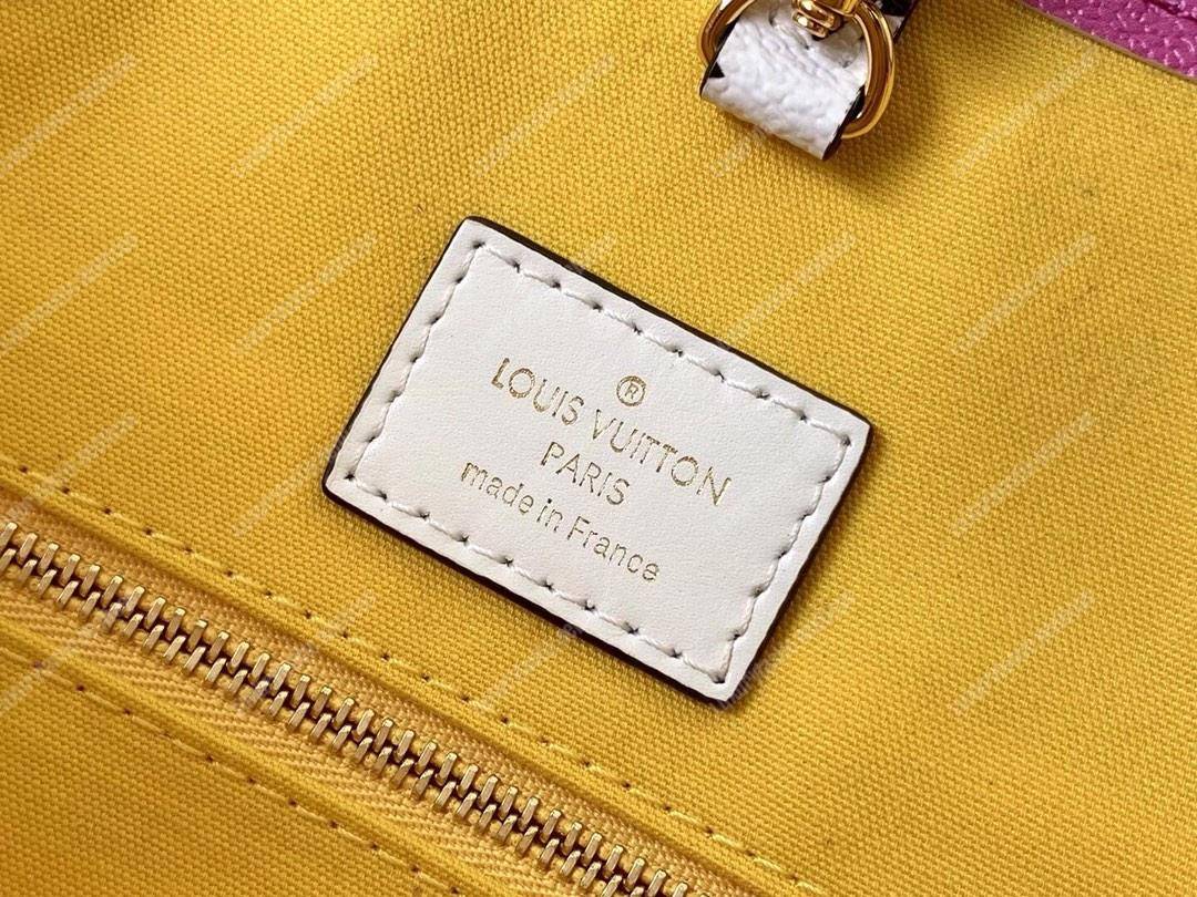 LV Onthego Monogram Toron Handle Vert Tote Bag GM
