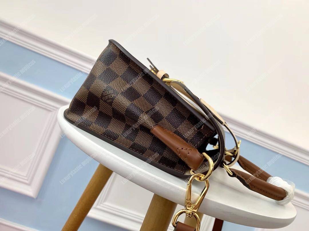 LV Beaumarchais Damier Ebene Creme