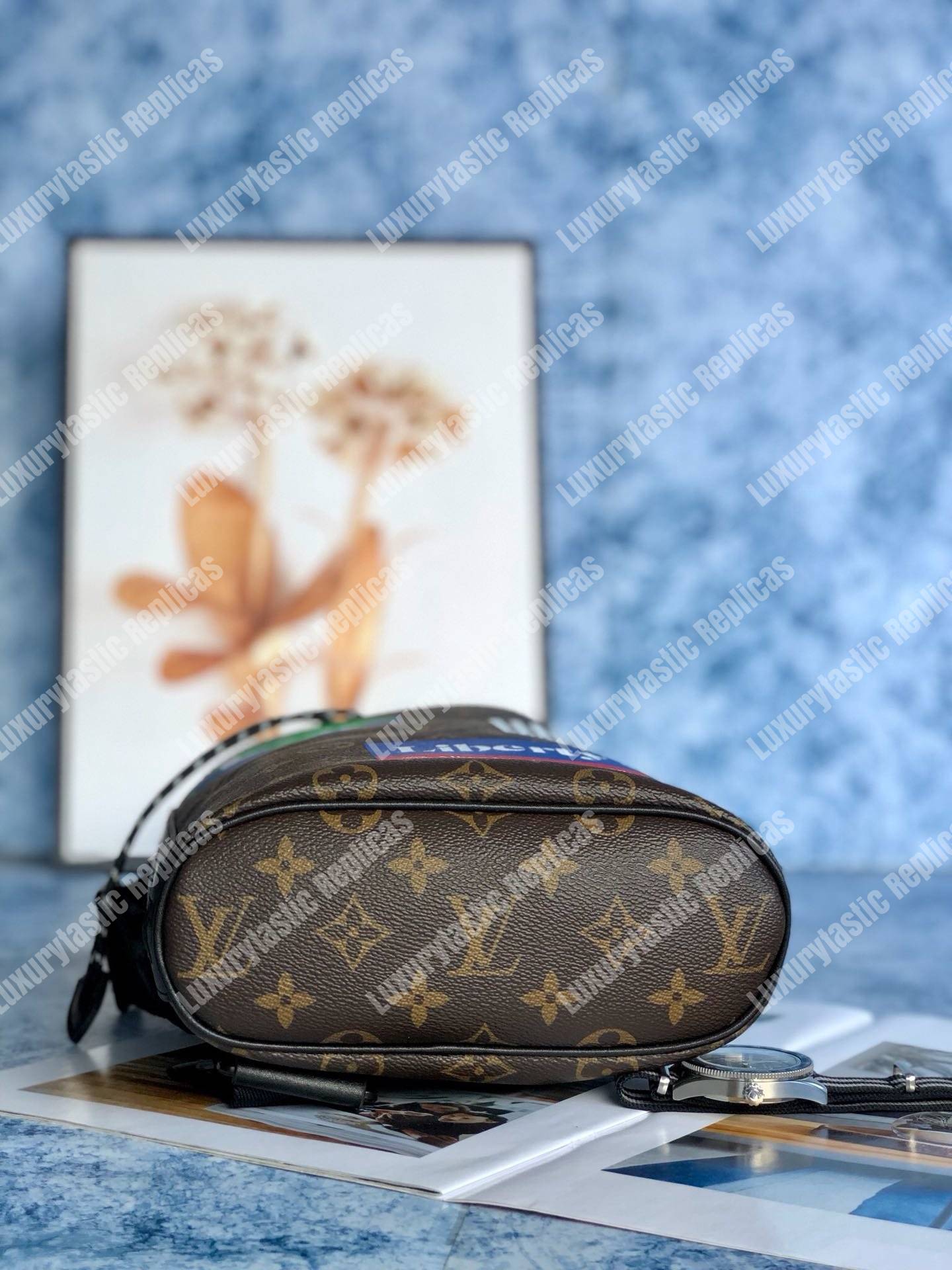 LV Chalk Sling Bag Monogram Marron
