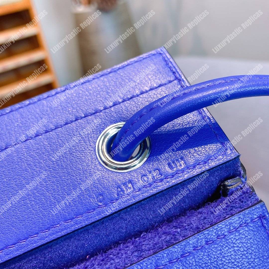 H**mes aline mini bag swift bleu electrique