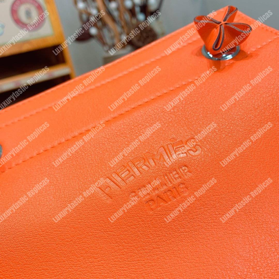 H**mes aline mini bag swift orange