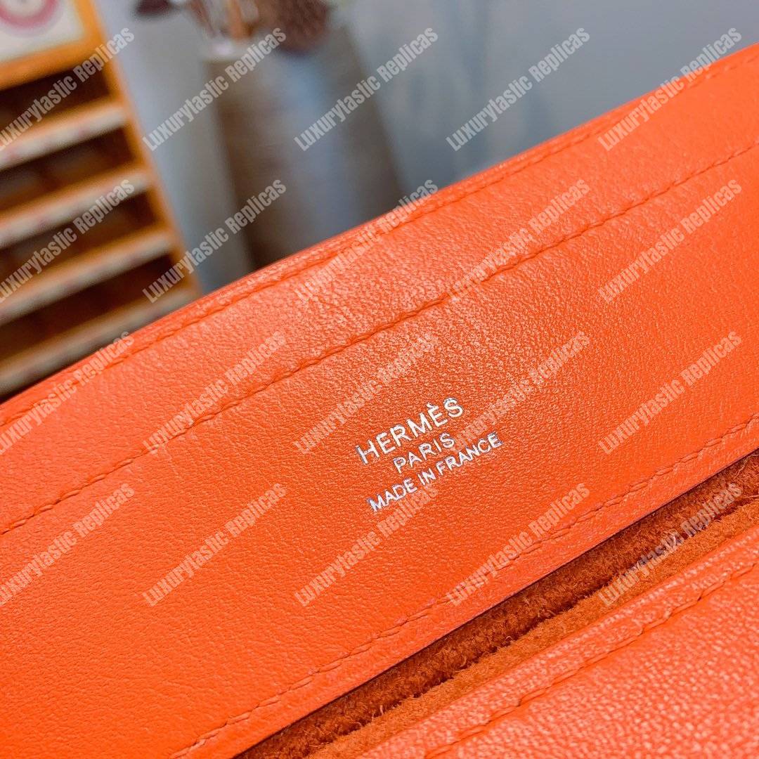 H**mes aline mini bag swift orange
